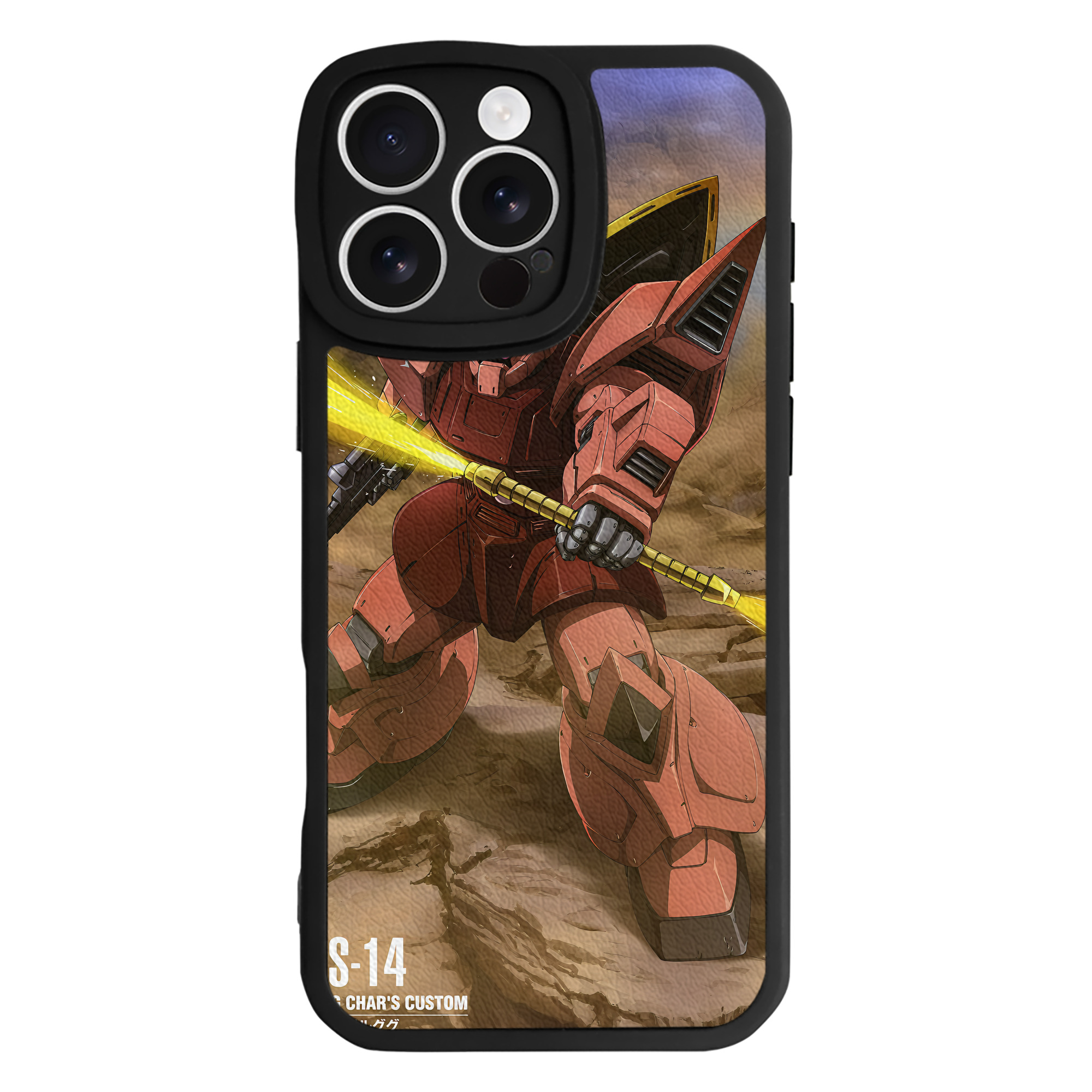 （画像用） 機動戦士ガンダム Mobile Suit Gundam 【iPhone 16シリーズ対応】シリコンスマホケース（レザー調） 材質：シリコン